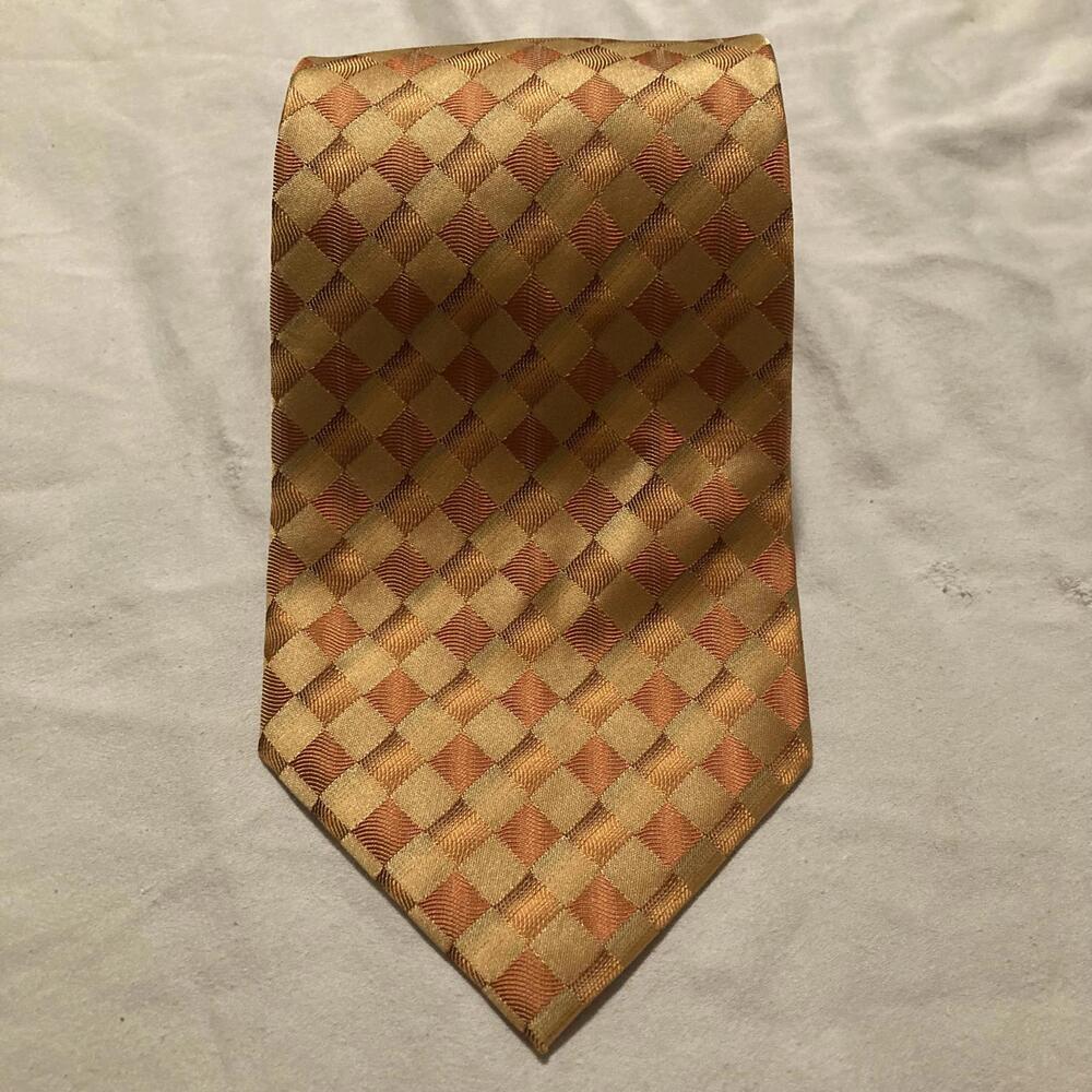 NWOT Fabio Fazio Orange Silk Tie 57/4